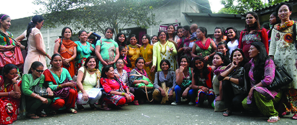 A group photo of women with disabilities taken during one of the programs of NDWA